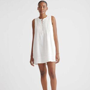 Quince White Cotton Gauze Swing Dress Size XL